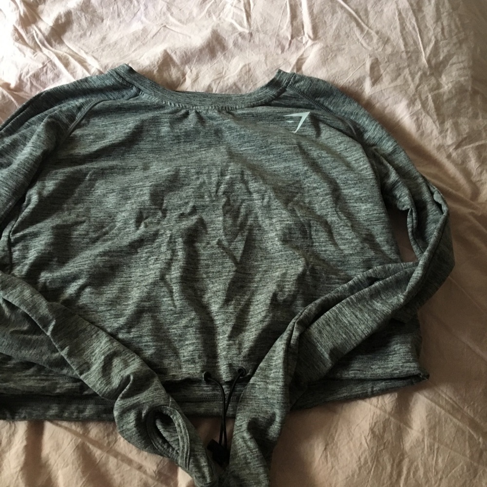 GYMSHARK DRAW STRING CROP TOP